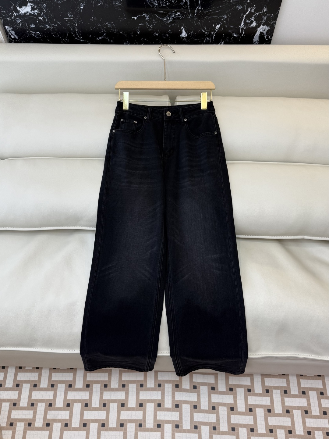 AW029#新款牛仔裤P‼️CH* logo弹力牛仔裤 浅蓝色 黑色 26-30