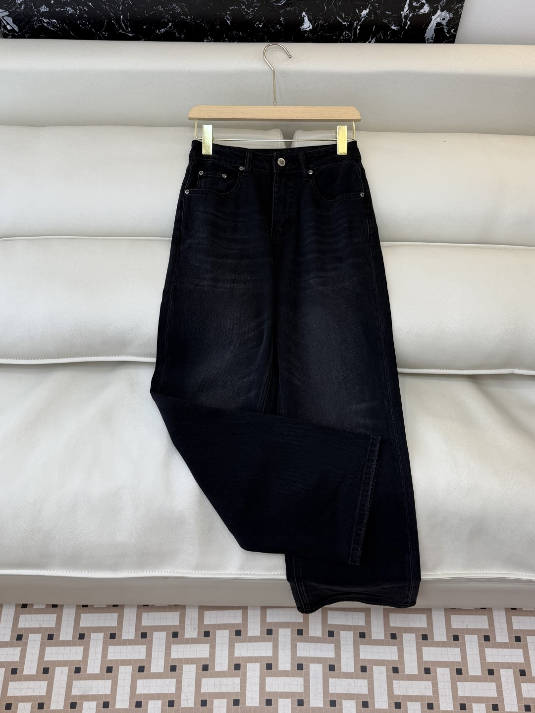 AW029#新款牛仔裤P‼️CH* logo弹力牛仔裤 浅蓝色 黑色 26-30