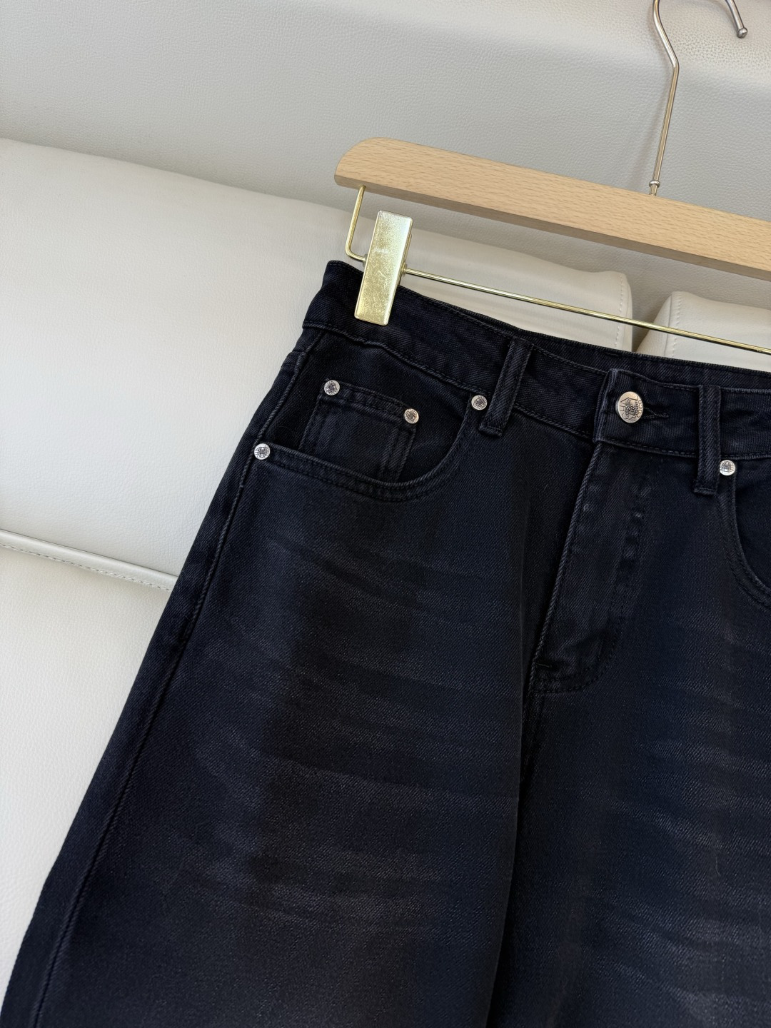 AW029#新款牛仔裤P‼️CH* logo弹力牛仔裤 浅蓝色 黑色 26-30