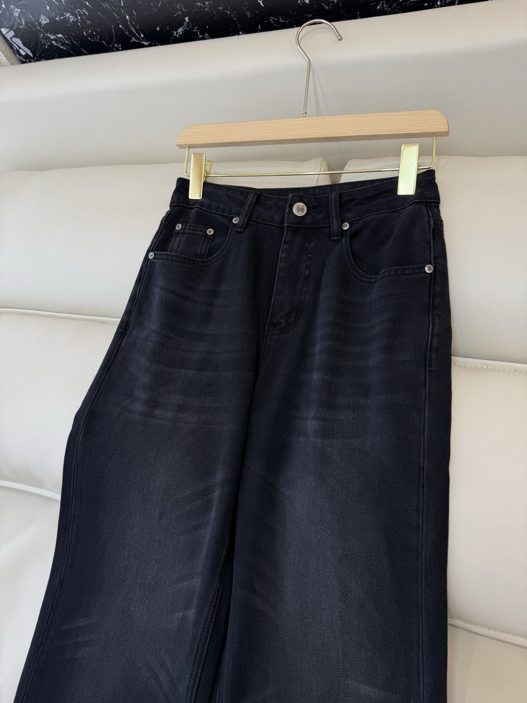 AW029#新款牛仔裤P‼️CH* logo弹力牛仔裤 浅蓝色 黑色 26-30