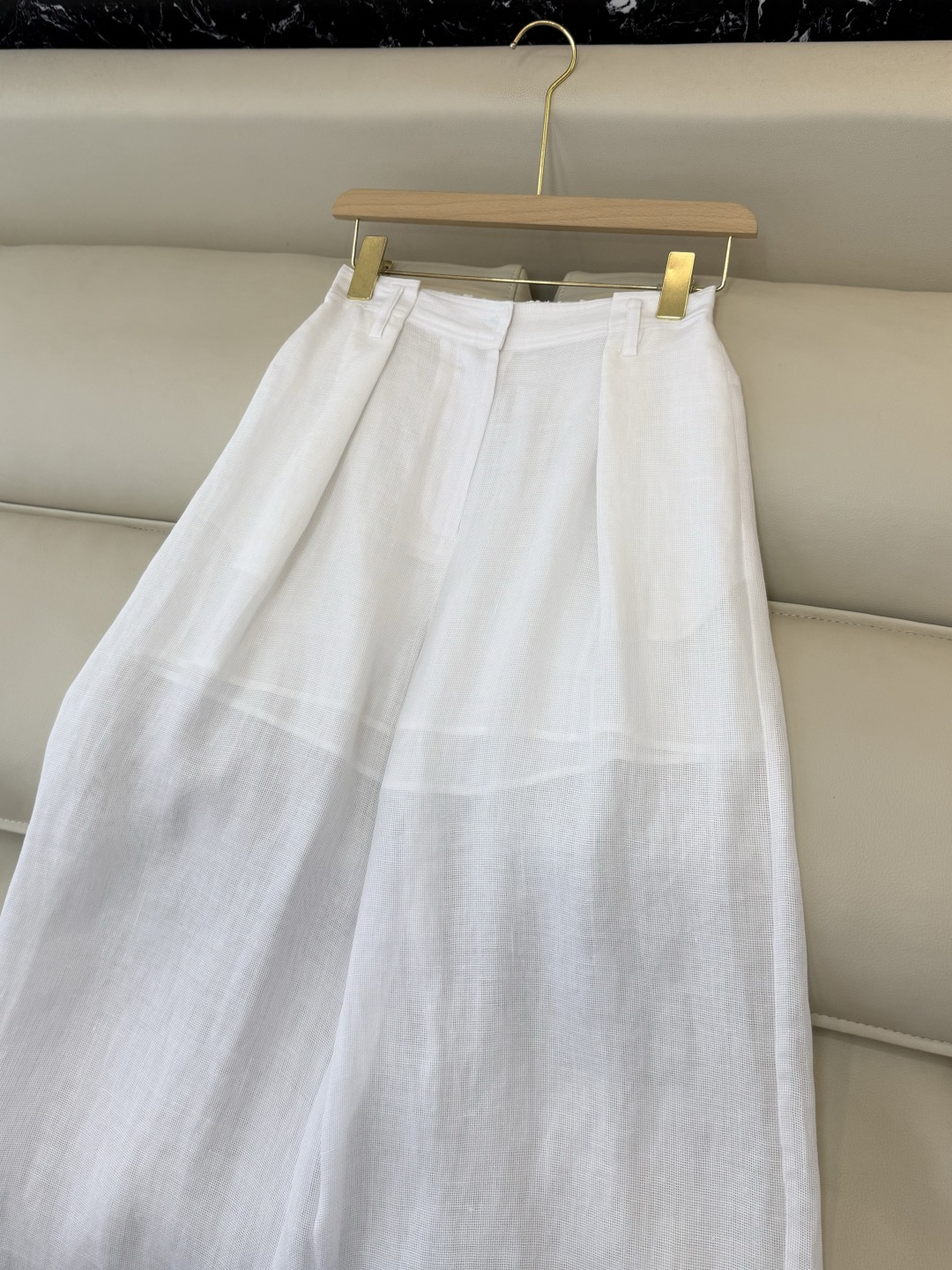 QGL045#新款套装🌾BC 100% 亚麻 长袖拉链外套➕长裤套装 白色 36/38/40