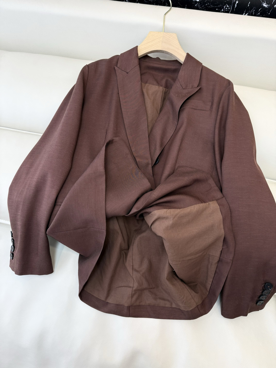 QD8033#新款套装🌾BC 顶级版 81% 亚麻长袖西装外套➕长裤 套装 36/38/40/42