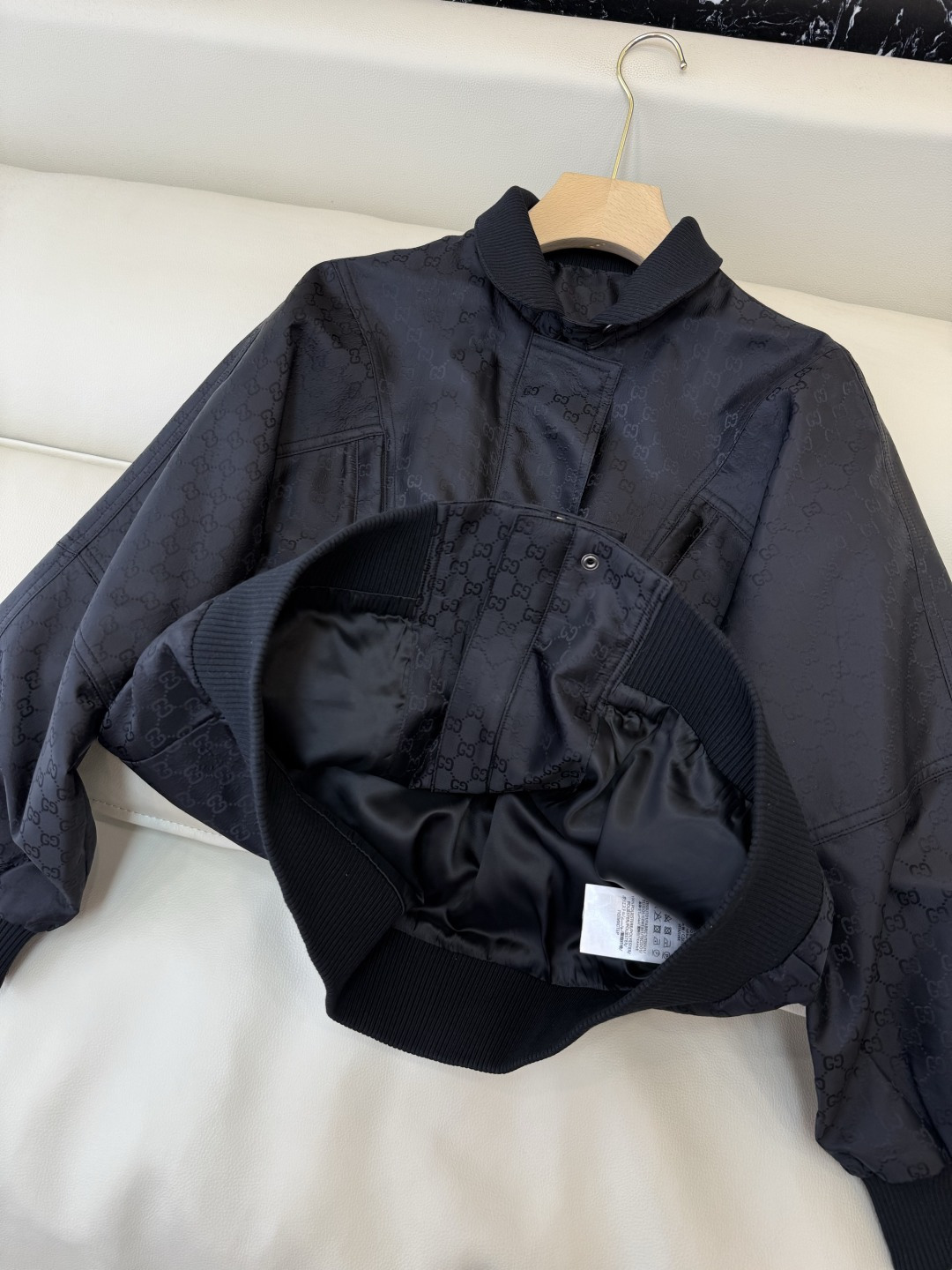 GU025#新款外套‼️L V 重工提花暗纹 长袖 外套 SML