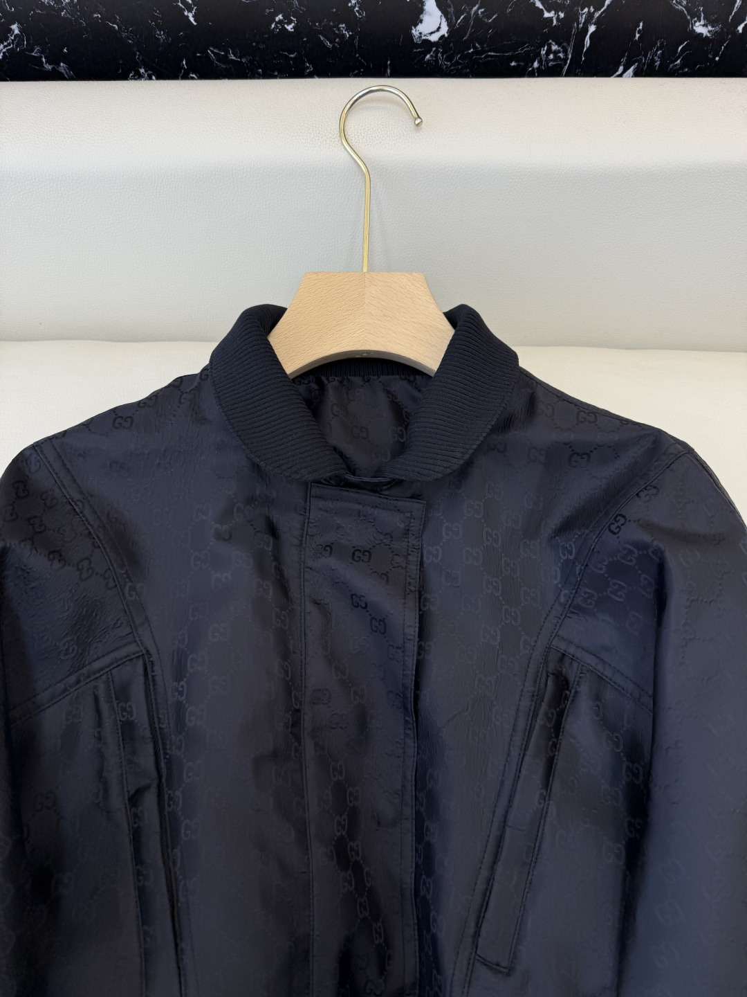 GU025#新款外套‼️L V 重工提花暗纹 长袖 外套 SML