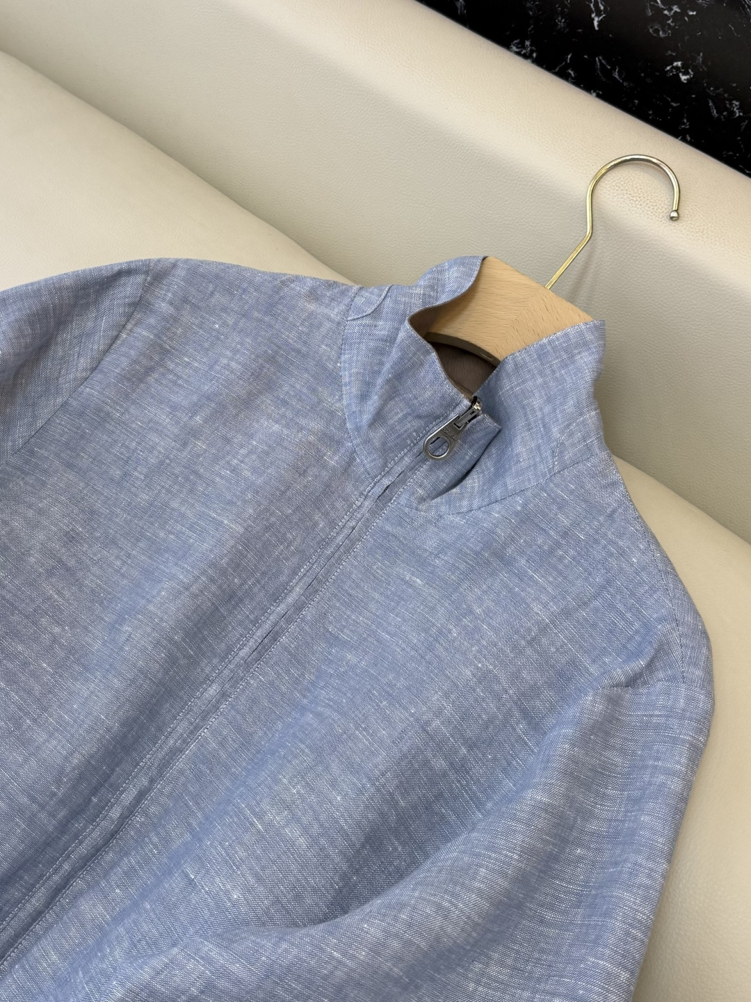 QD7528#新款外套🌾LP顶级版 两面穿 夹克外套 100% 亚麻 36/38/40/42