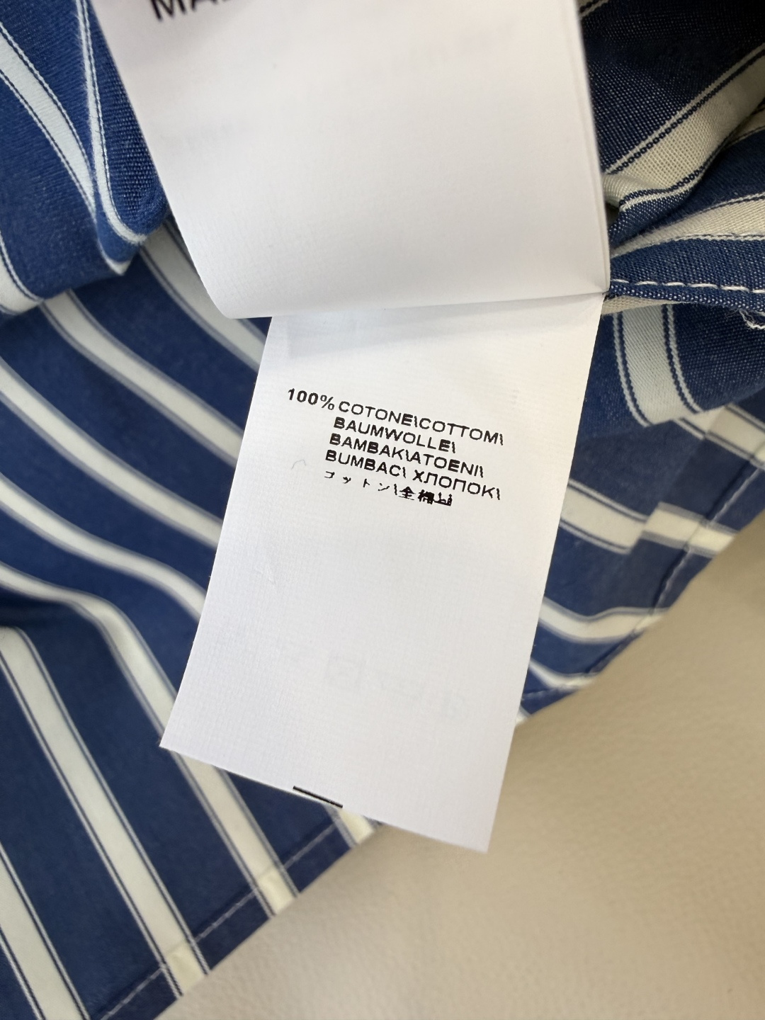 QD8071#新款衬衫🌾BC 最新款条纹 宽松袖 衬衫 蓝色 36/38/40/42