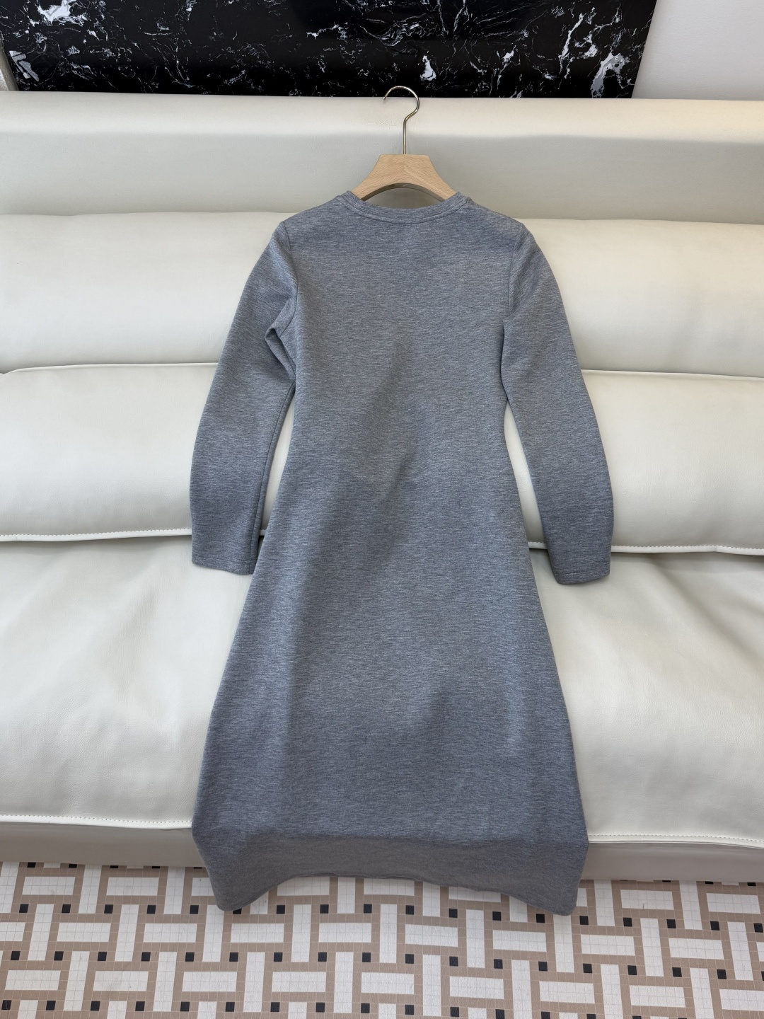 YZ002#新款连衣裙‼️YSL 显瘦修身长袖连衣裙 灰色 SML