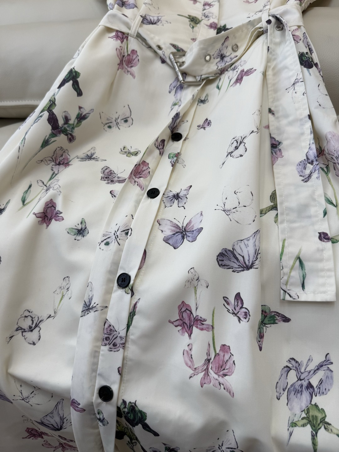 YZ006#新款连体裙P‼️Dior 蝴蝶印花短袖连衣裙 SML