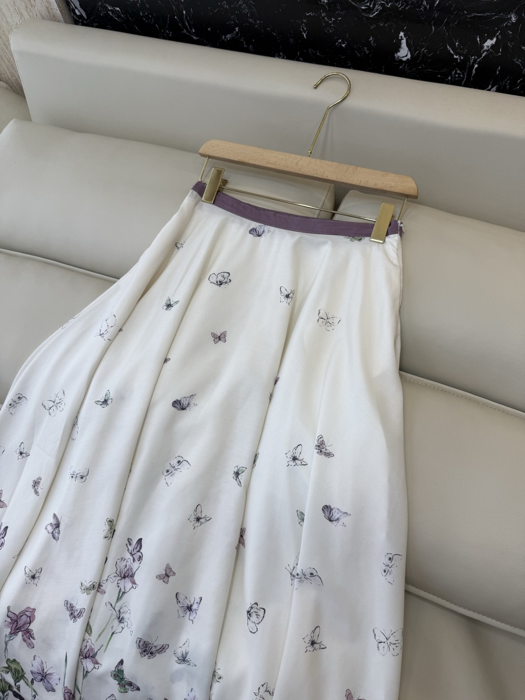 YZ005#新款半裙P‼️Dior 蝴蝶印花 长半裙 SM L