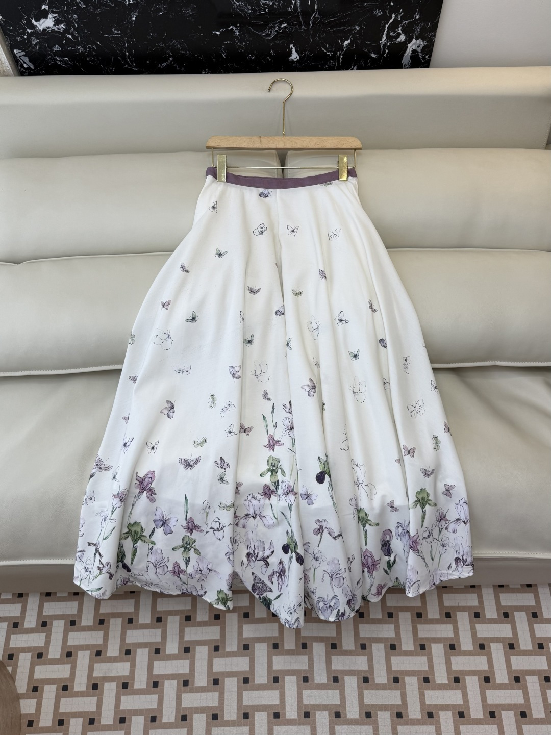 YZ005#新款半裙P‼️Dior 蝴蝶印花 长半裙 SM L