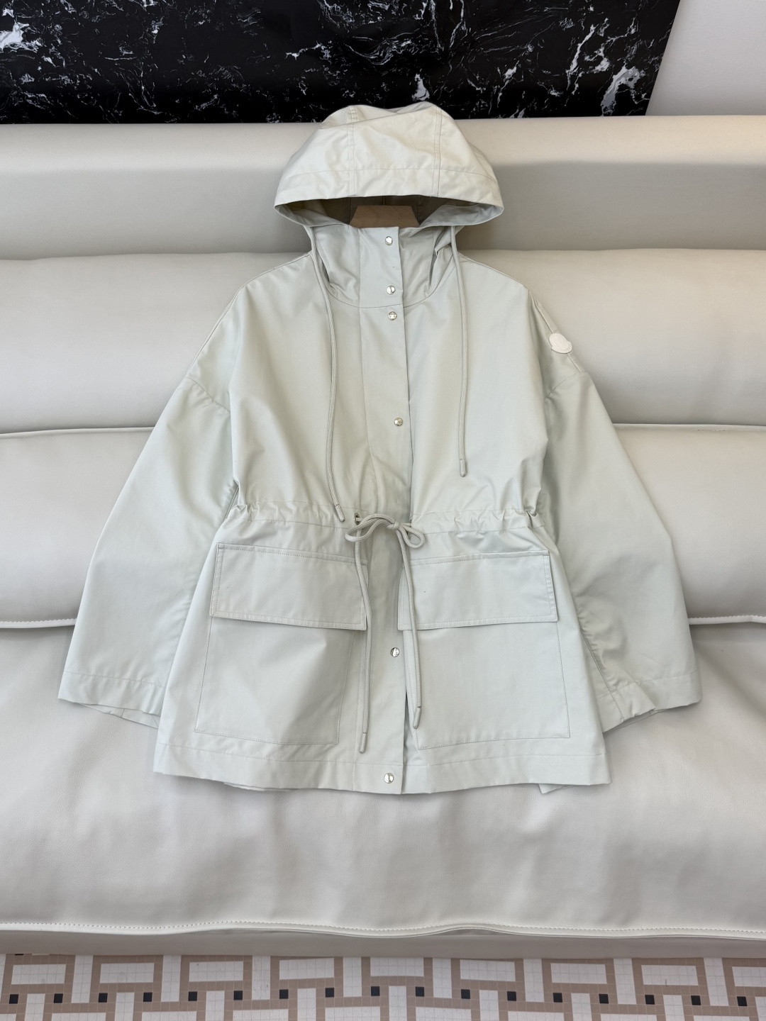 NO:791219,M2601# New Jacket P Mon Top Edition Windproof Hooded Drawstring Design Jacket Windbreaker Khaki Beige 00-0-1 Code,,jackets & coats,hats,19860909M2601#新款外套P Mon 顶级版 防风 带帽 抽绳设计 外套风衣 卡其色 米灰色 00-0-1码,,jackets & coats,hats,,Women's clothing