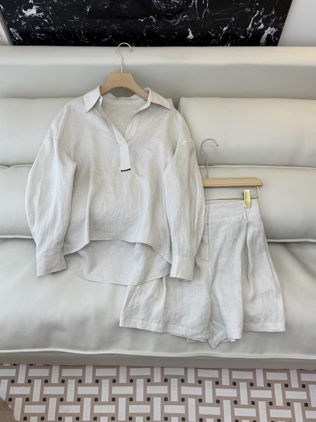 NO:776273,LZ26033#New set P BC linen long top shorts set two colors SML, women's clothing, shorts,19860909LZ26033#新款套装P BC 亚麻 长上衣短裤套装 两色 SML,女装,shorts,,Women's clothing