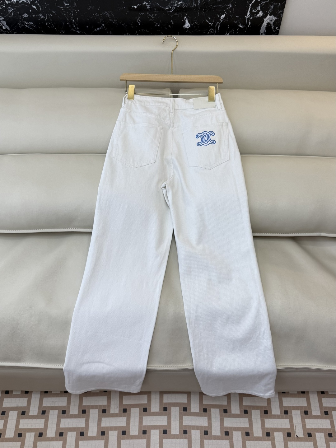 CX0191#新款牛仔裤P‼️C E 牛仔棉显瘦牛仔裤 白色 26-30码