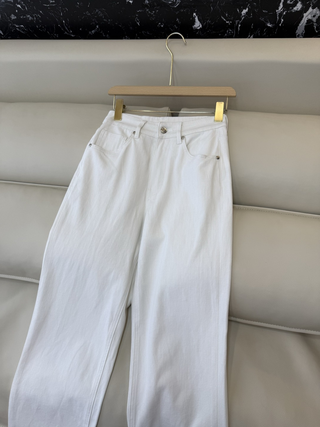 CX0191#新款牛仔裤P‼️C E 牛仔棉显瘦牛仔裤 白色 26-30码