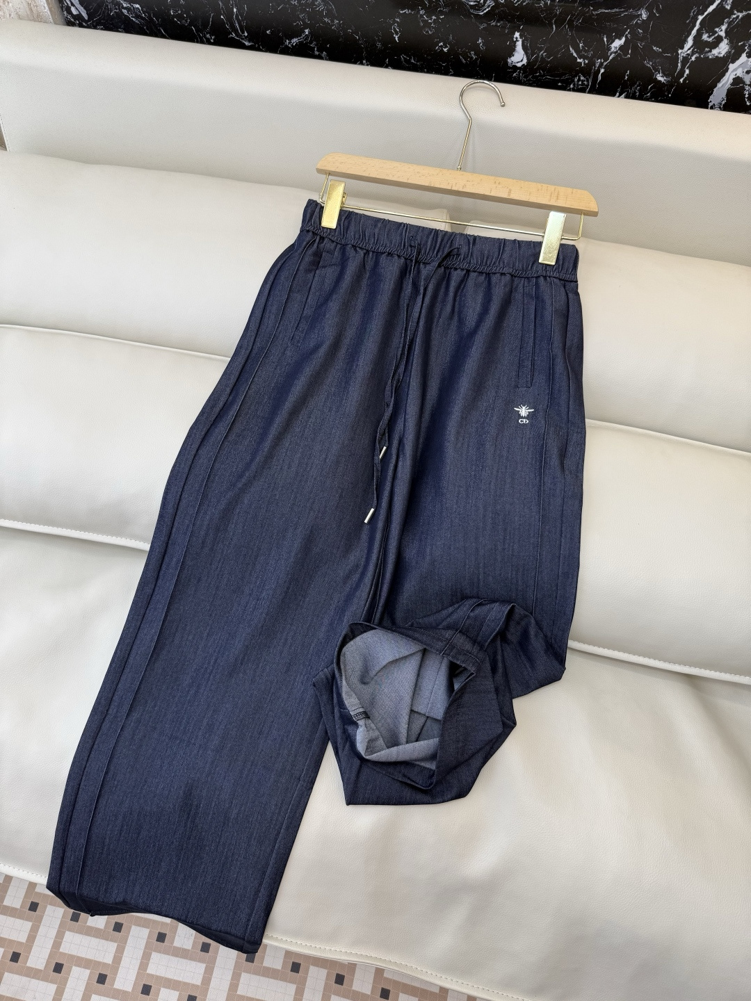 CX0197#新款裤子P‼️dior 水洗牛仔棉 长裤 蓝色 SML