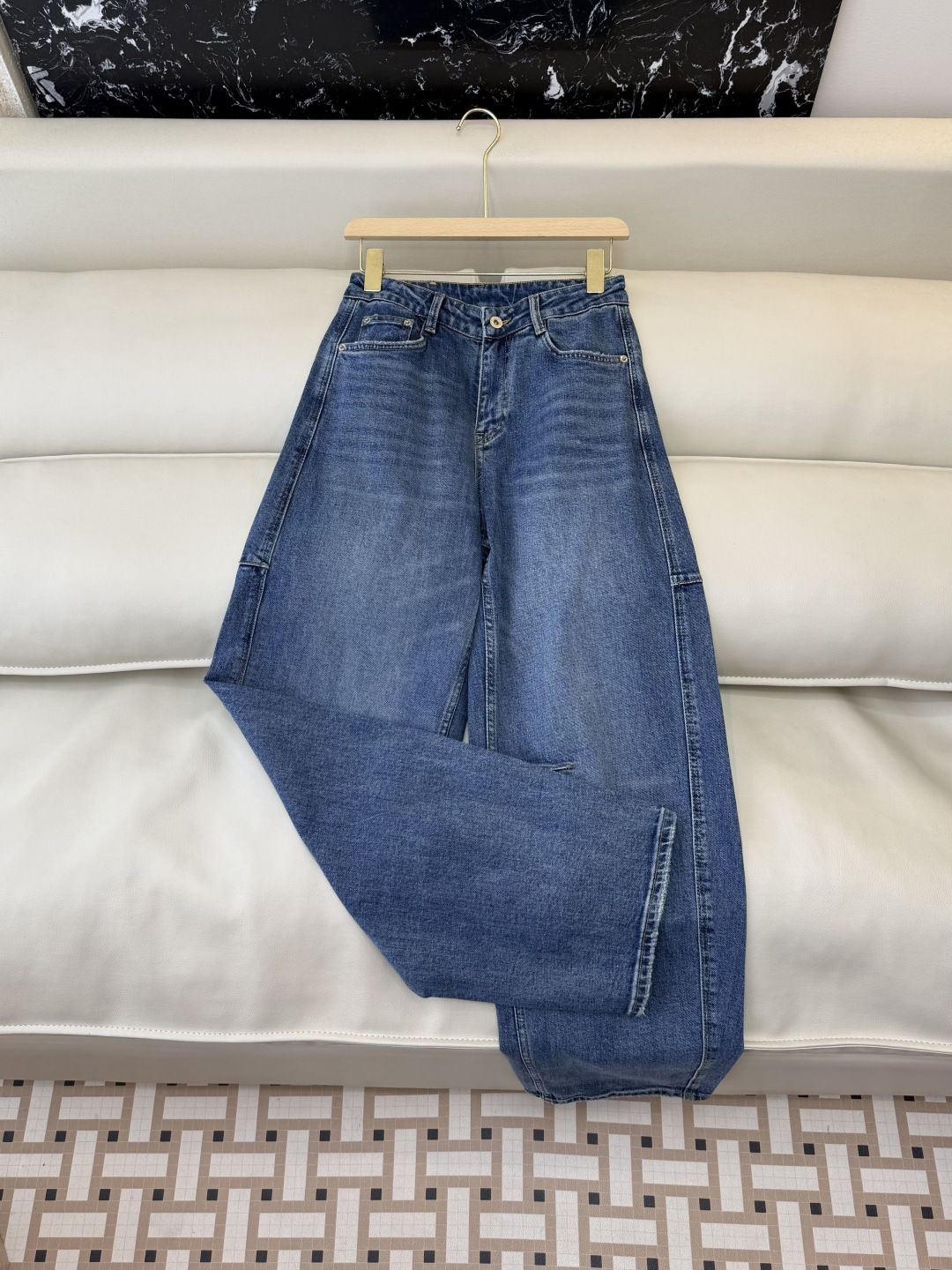 CX0205#新款牛仔裤P‼️Loewe 牛仔棉显瘦牛仔裤 蓝色 26-30码