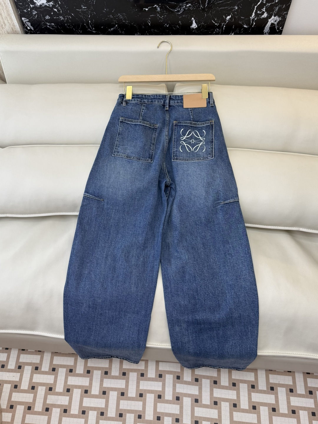 CX0205#新款牛仔裤P‼️Loewe 牛仔棉显瘦牛仔裤 蓝色 26-30码