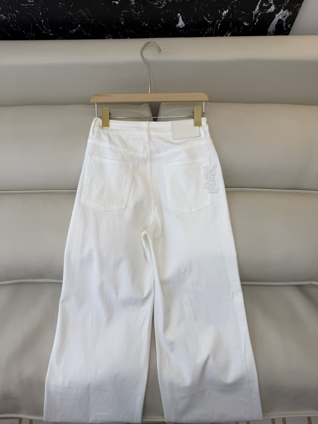 CX0190#新款牛仔裤P‼️YSL 牛仔棉显瘦牛仔裤 蓝色 白色 26-30码