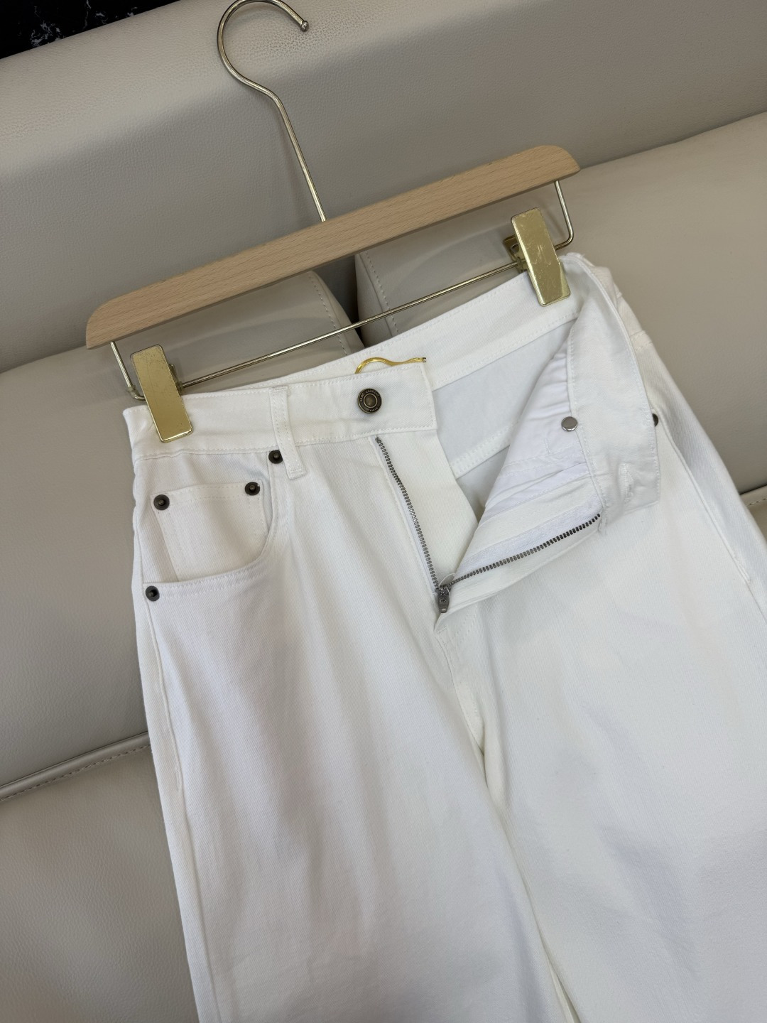 CX0190#新款牛仔裤P‼️YSL 牛仔棉显瘦牛仔裤 蓝色 白色 26-30码