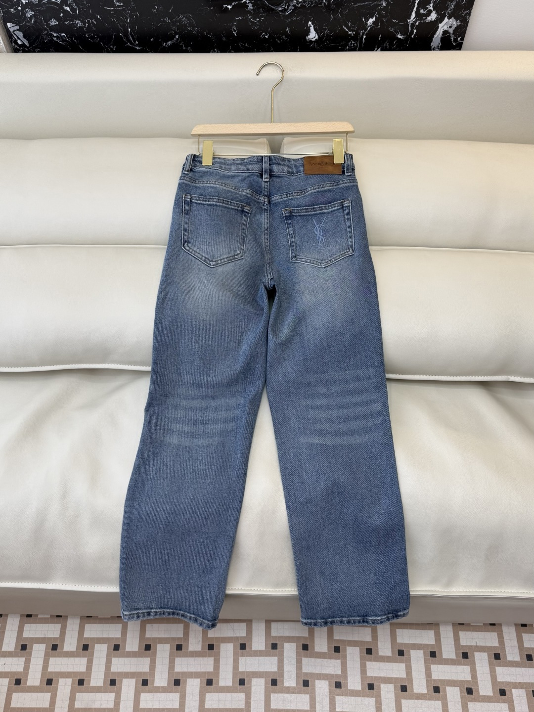 CX0204#新款牛仔裤P‼️YSL 牛仔棉显瘦牛仔裤 蓝色 26-30码
