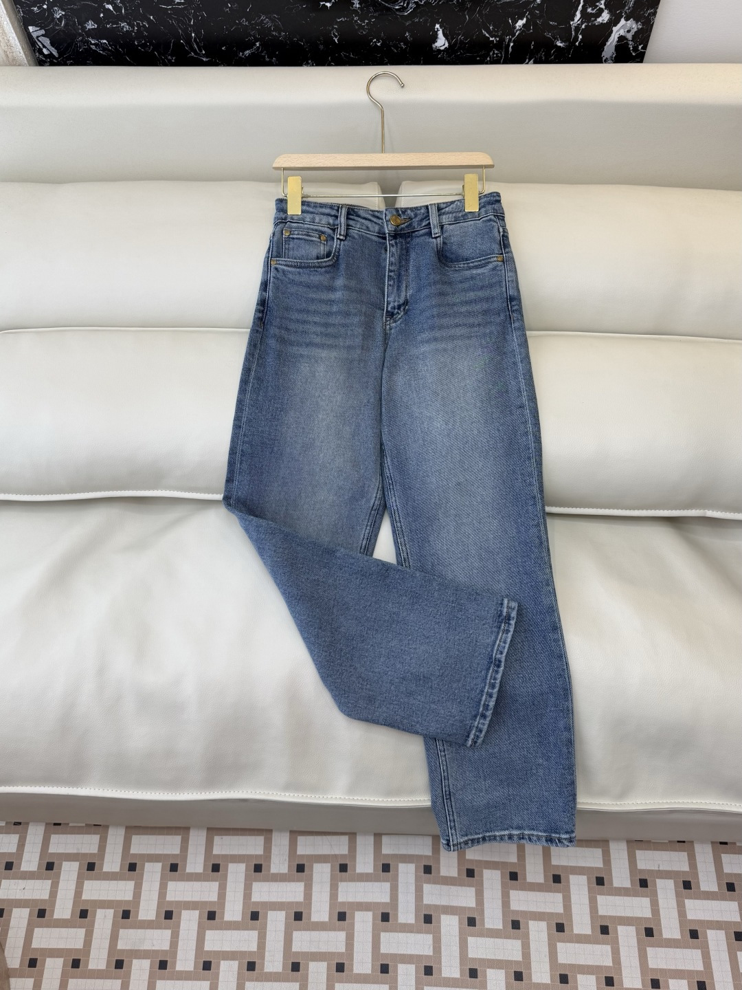 CX0204#新款牛仔裤P‼️YSL 牛仔棉显瘦牛仔裤 蓝色 26-30码
