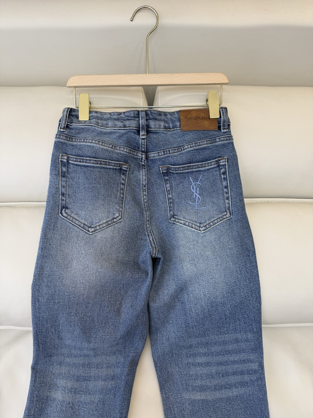 CX0204#新款牛仔裤P‼️YSL 牛仔棉显瘦牛仔裤 蓝色 26-30码