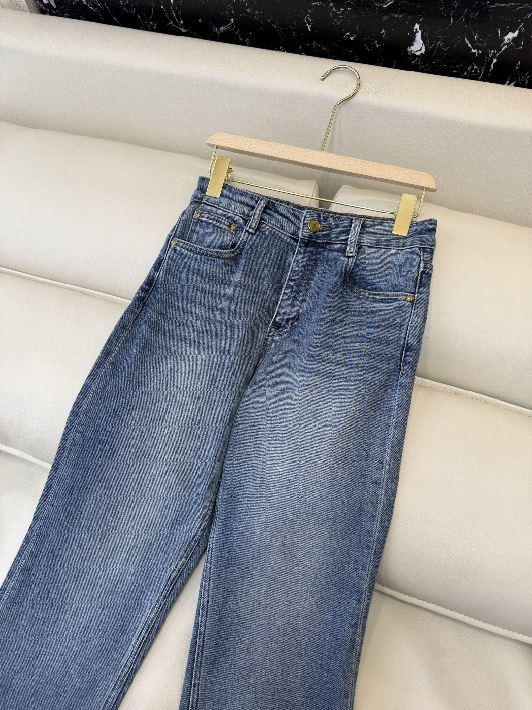 CX0204#新款牛仔裤P‼️YSL 牛仔棉显瘦牛仔裤 蓝色 26-30码