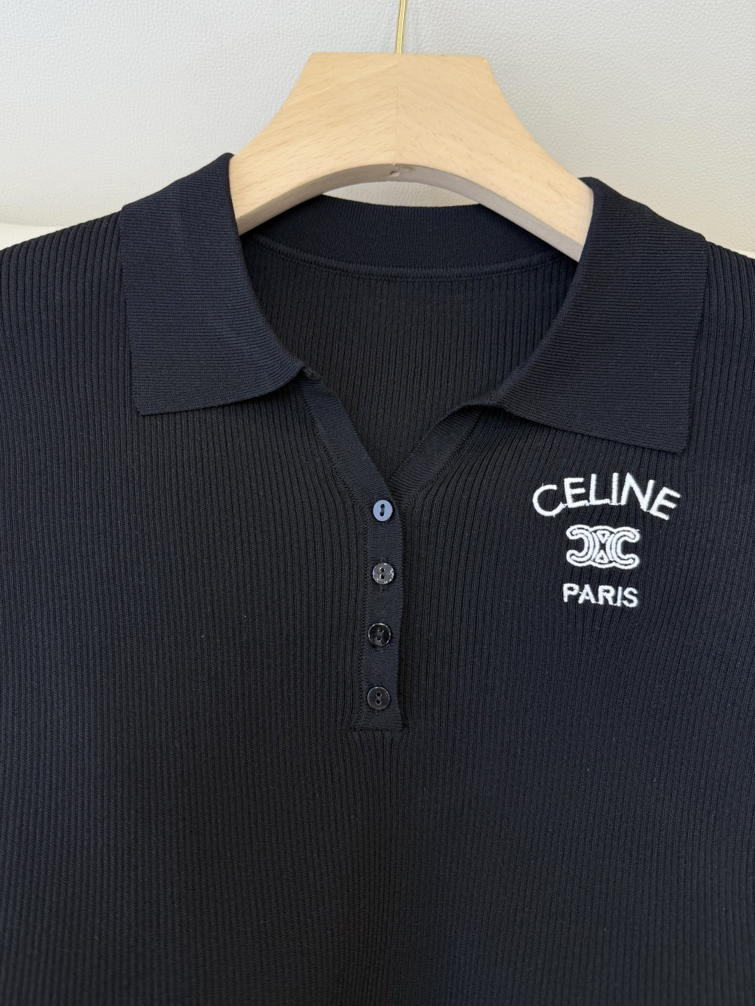 AW049#新款上衣P‼️Celine 字母绣花 短袖针织裙上衣 四色 SML