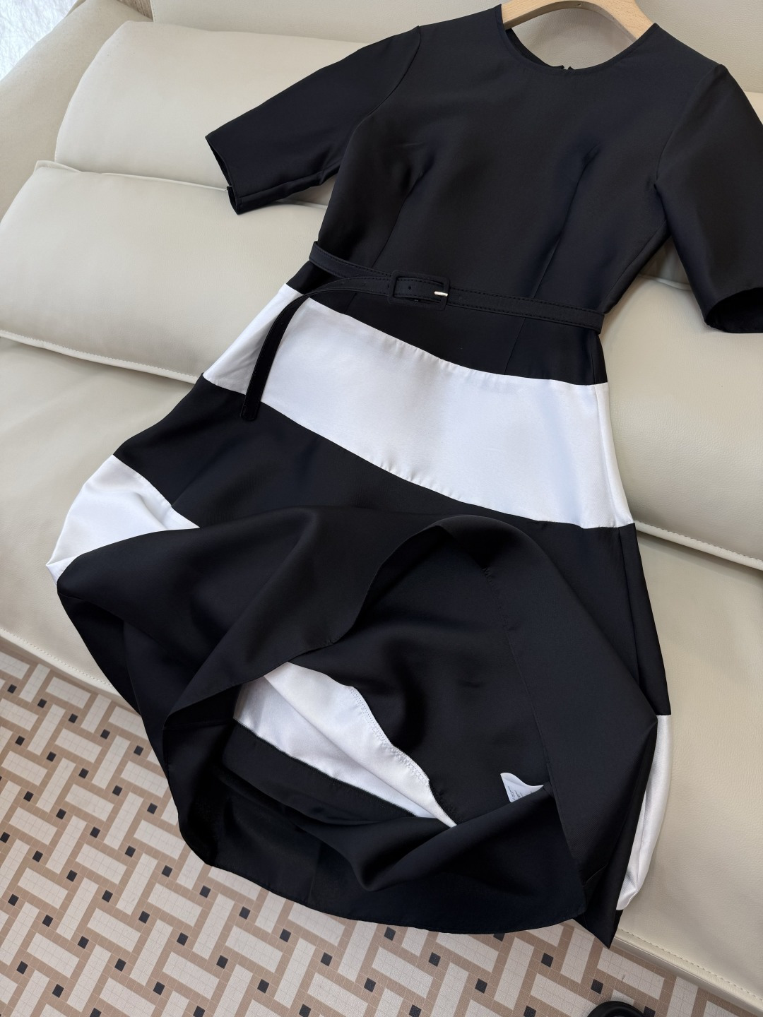 XF070#新款连衣裙‼️条纹 巨显瘦 短袖 连衣裙 SMLXL XXL