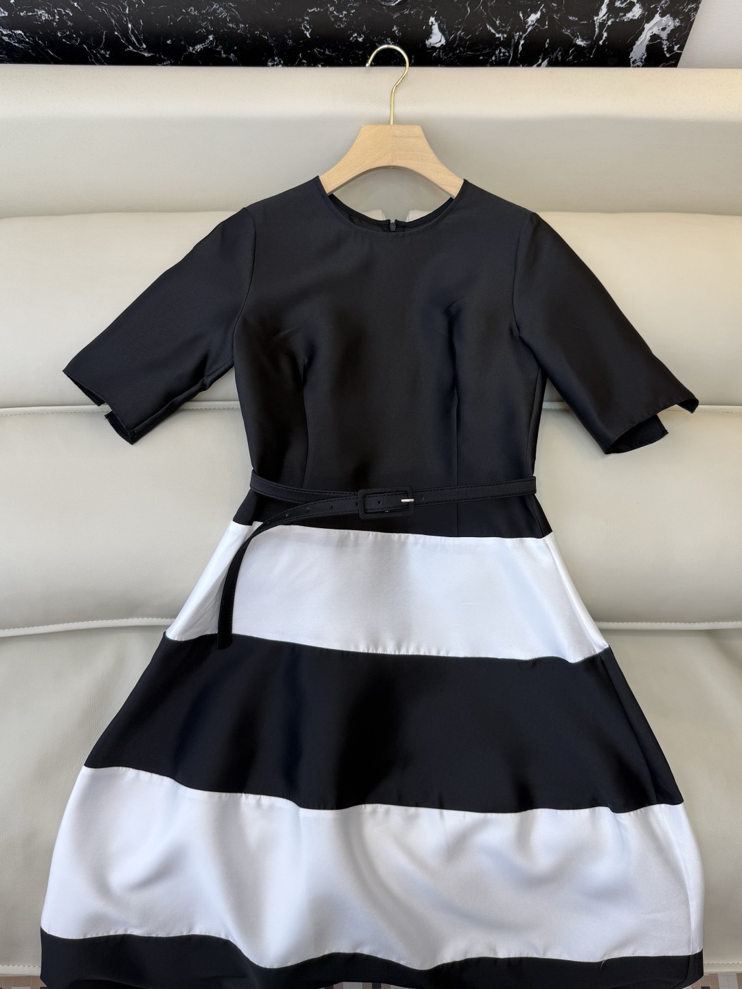 XF070#新款连衣裙‼️条纹 巨显瘦 短袖 连衣裙 SMLXL XXL