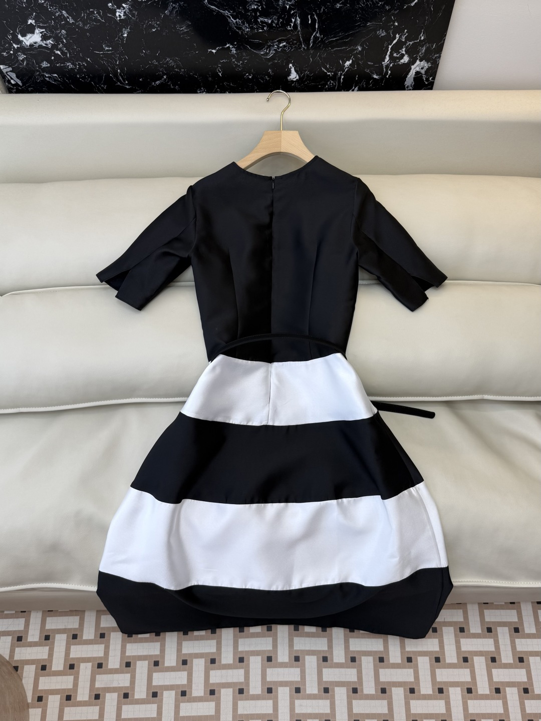 XF070#新款连衣裙‼️条纹 巨显瘦 短袖 连衣裙 SMLXL XXL