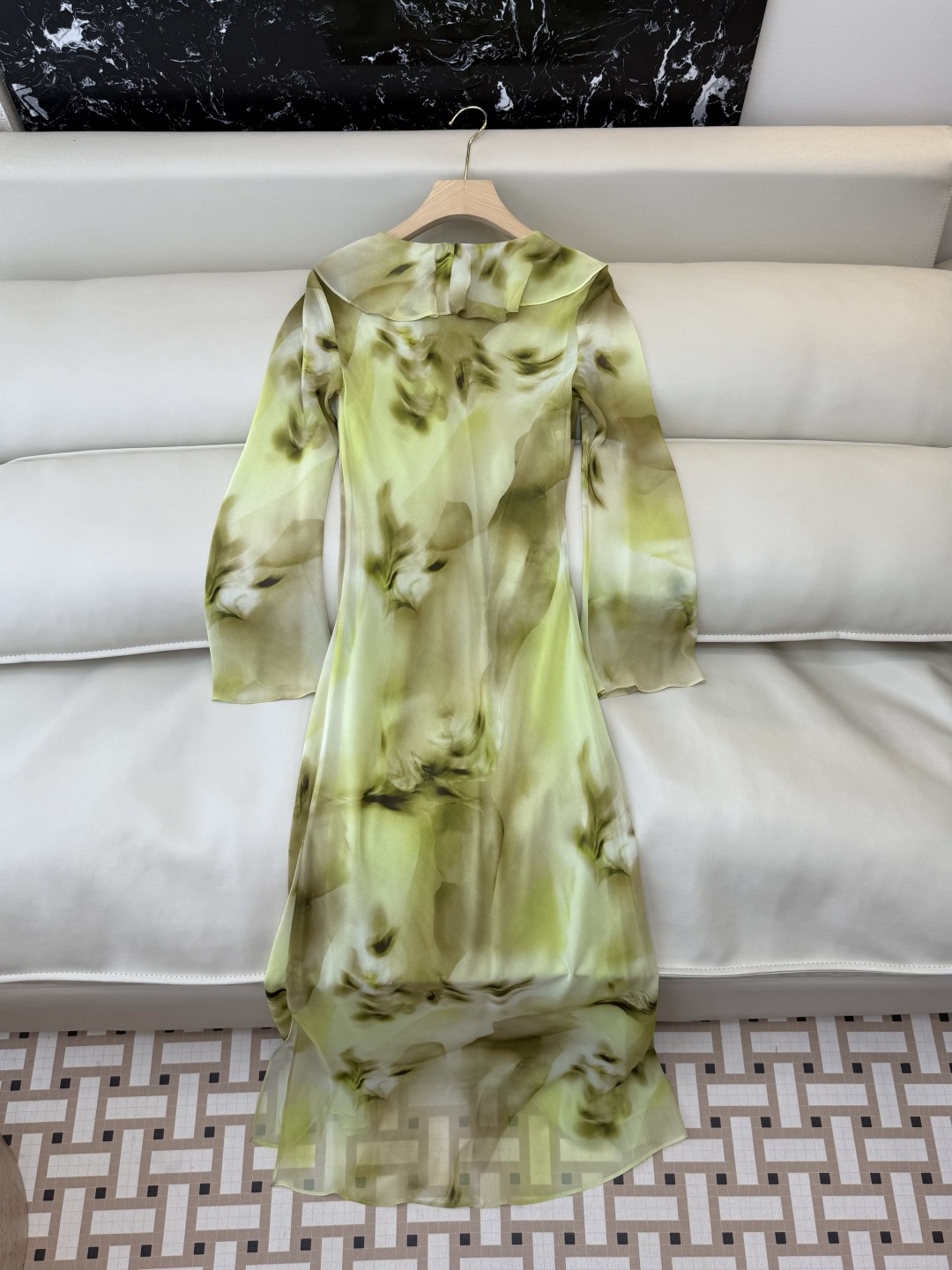 XF072#新款连衣裙‼️水墨油画风 印花显瘦 连衣裙 SMLXL XXL