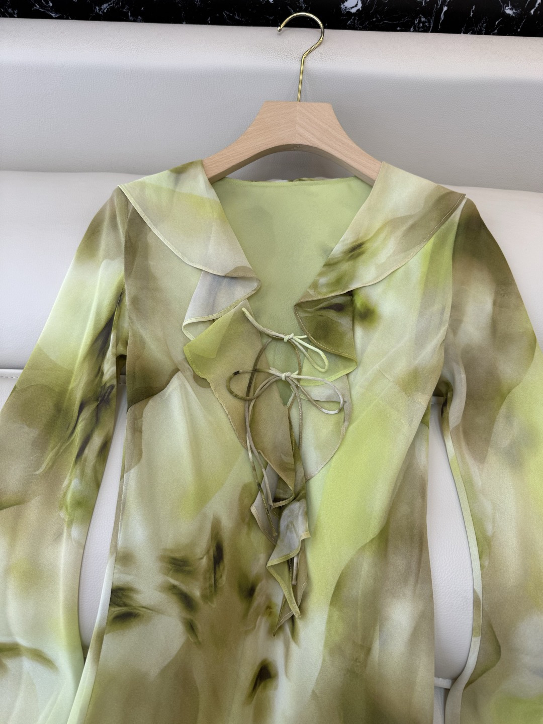 XF072#新款连衣裙‼️水墨油画风 印花显瘦 连衣裙 SMLXL XXL