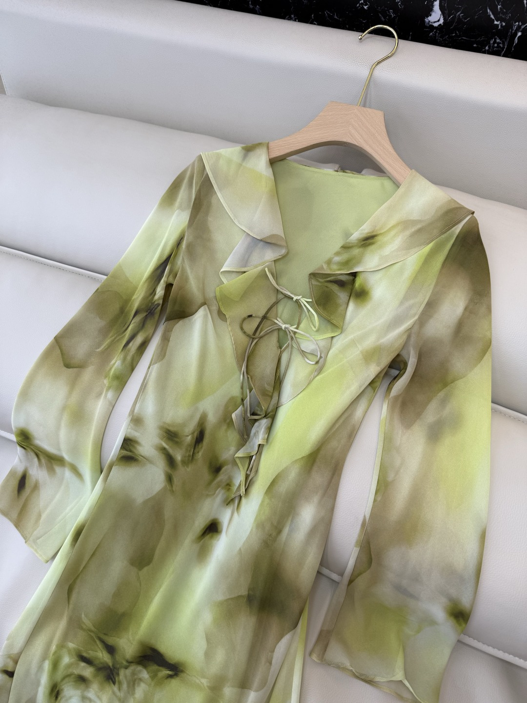 XF072#新款连衣裙‼️水墨油画风 印花显瘦 连衣裙 SMLXL XXL