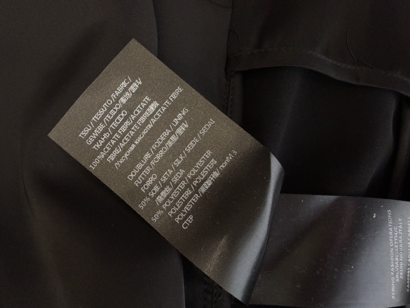 XZ0159#新款外套。YSL 蕾丝绣花镂空 长袖醋酸 外套 黑色 白色 SMLXL