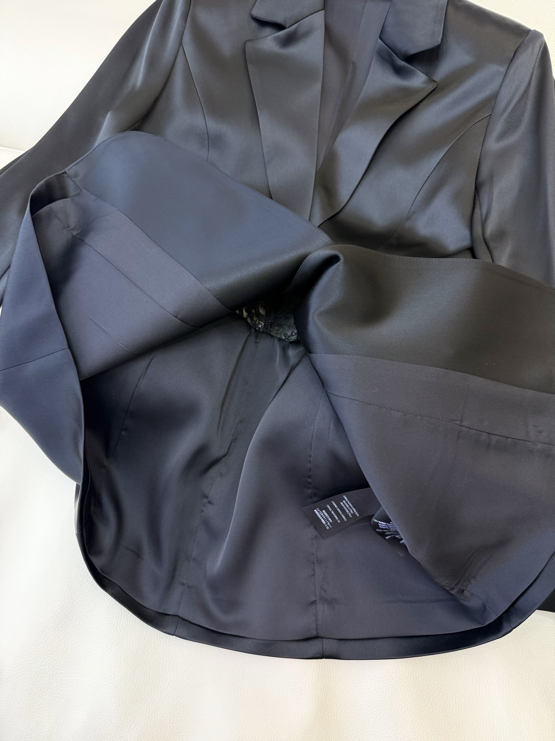 XZ0158#新款外套。YSL 蕾丝绣花镂空 长袖醋酸 外套 黑色 白色 SMLXL