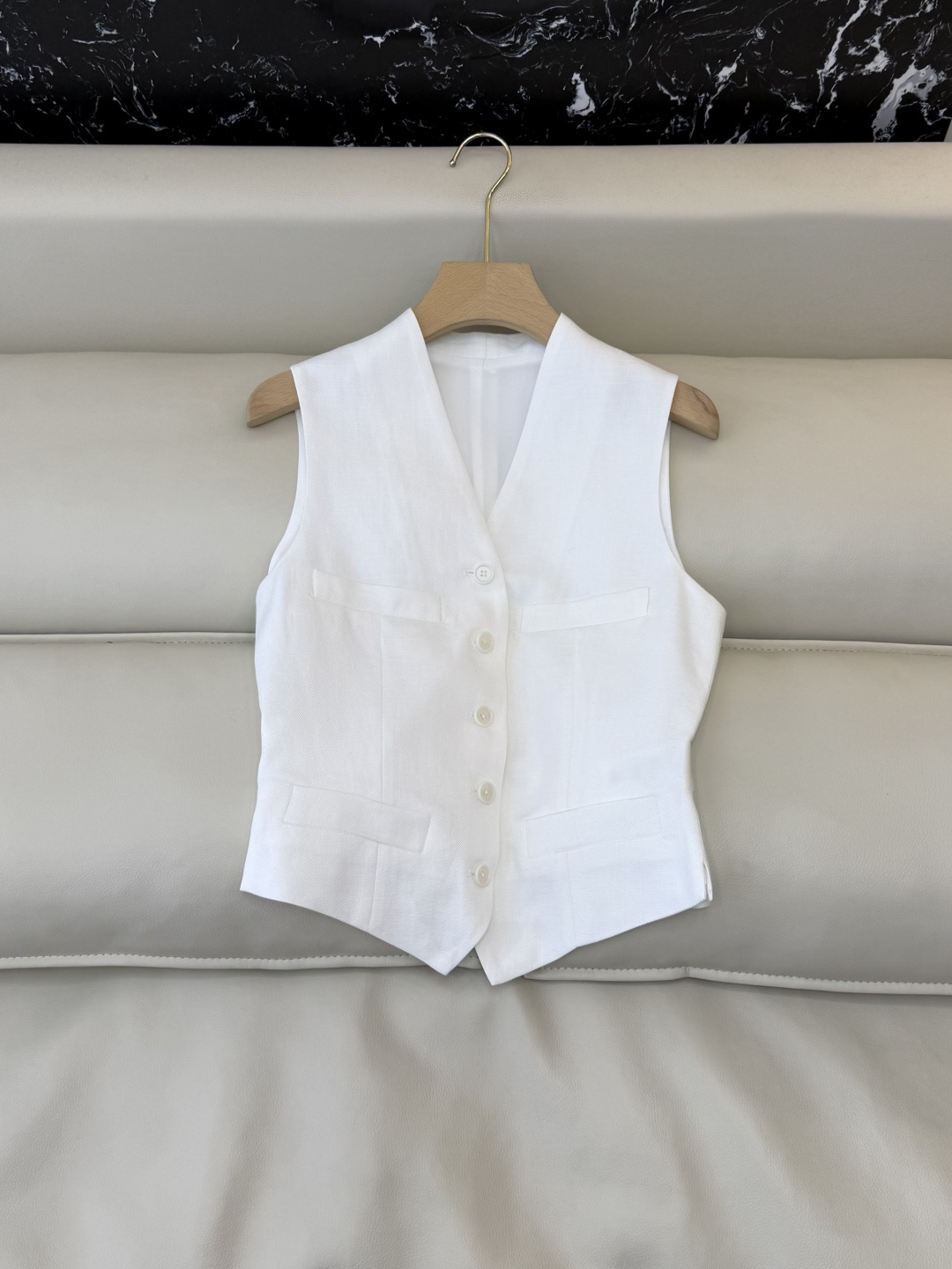 XZ095#新款套装。劳夫劳伦 超级大爆款 30% 亚麻 70% 天丝 长袖西装外套➕马甲➕长裤 三件套