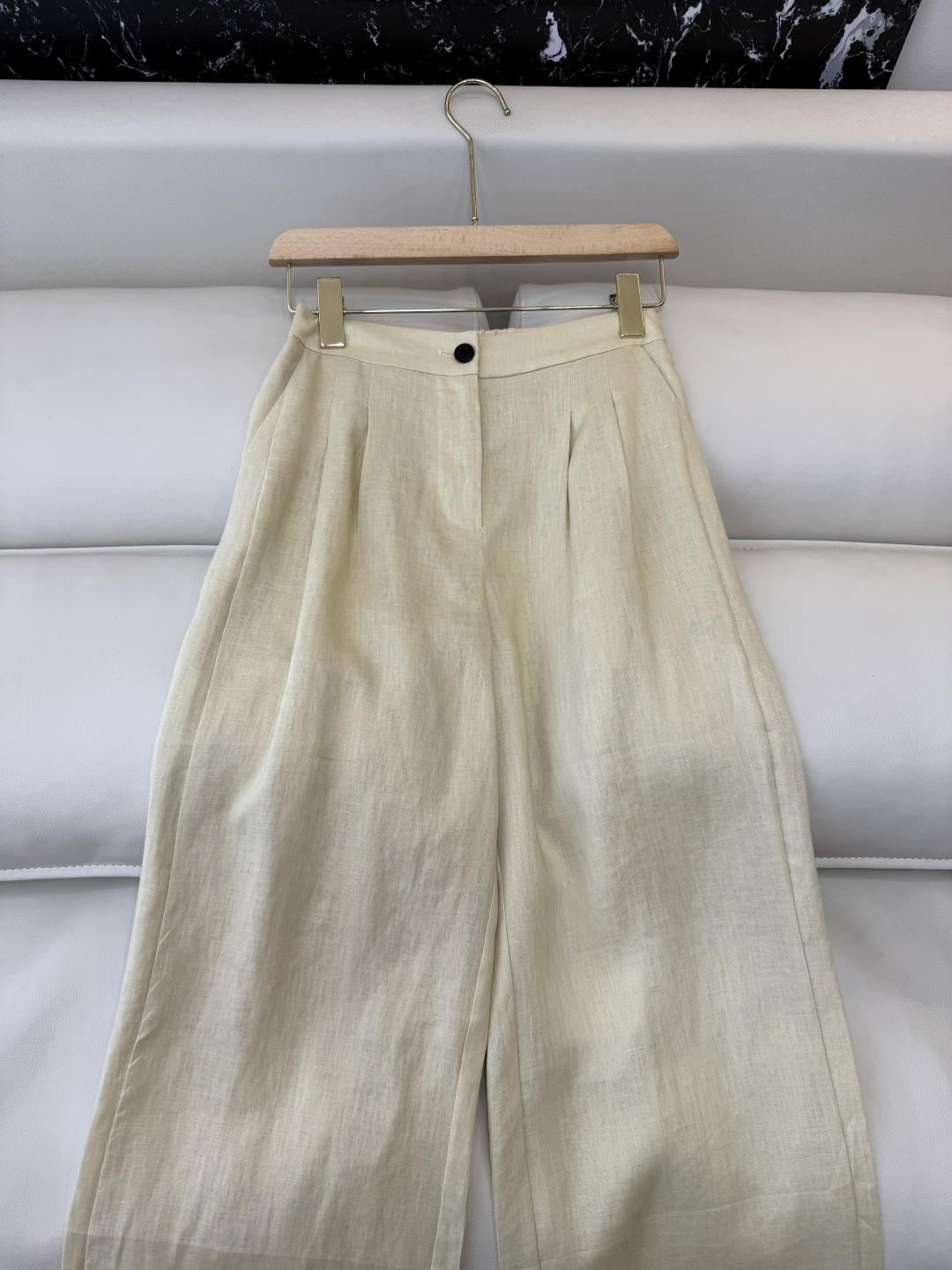 XZ0161#新款套装。超级大爆款 100% 亚麻 西装外套➕长裤 套装 杏色 白色 SMLXL