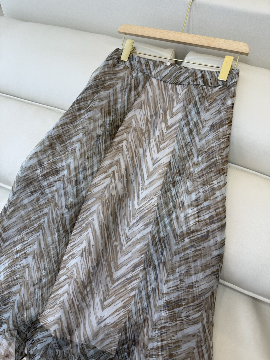 BS1153#新款半裙。BC 顶级版 100% 欧根纱 真丝印花 半裙 36/38/40/42