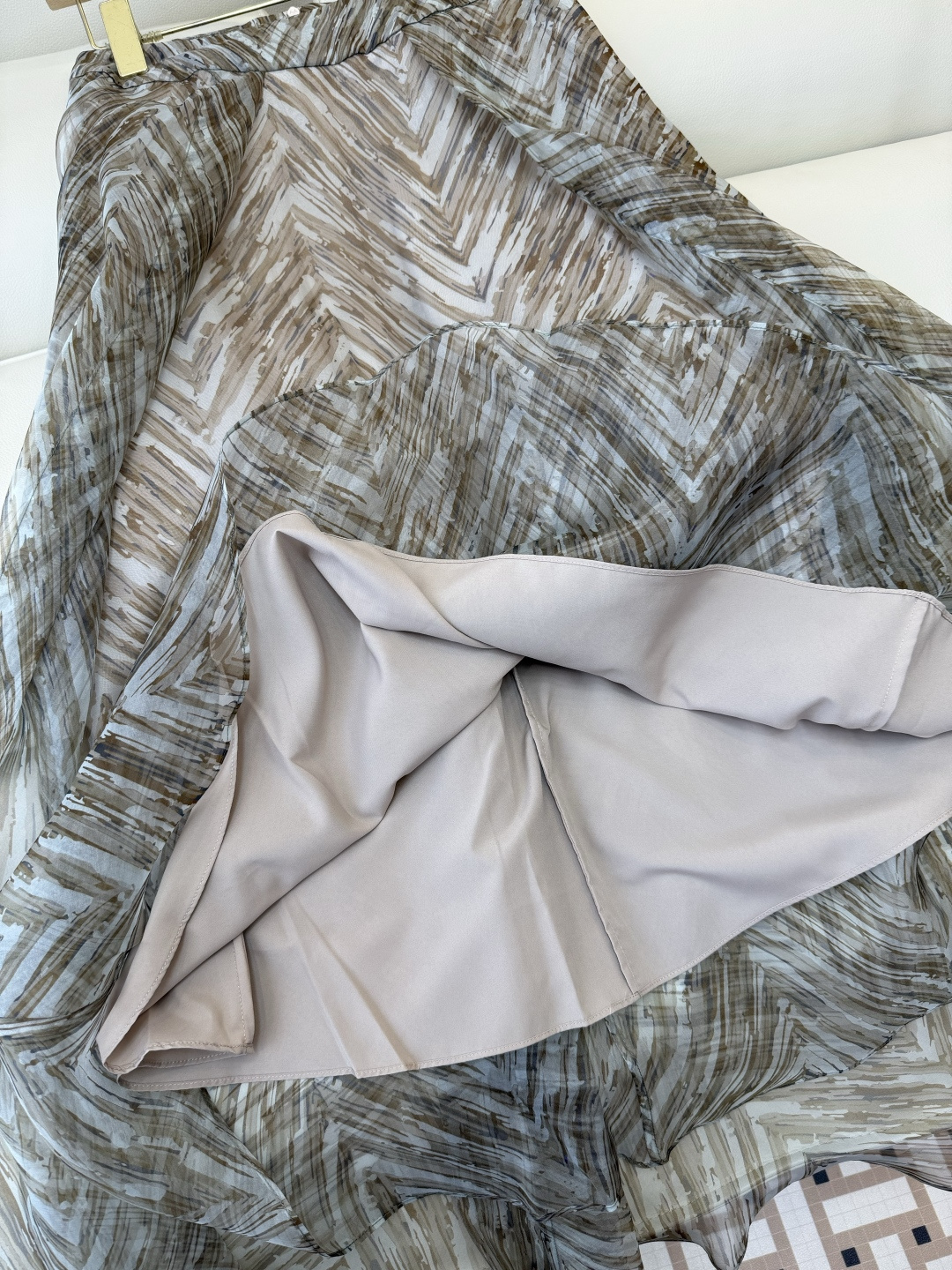 BS1153#新款半裙。BC 顶级版 100% 欧根纱 真丝印花 半裙 36/38/40/42