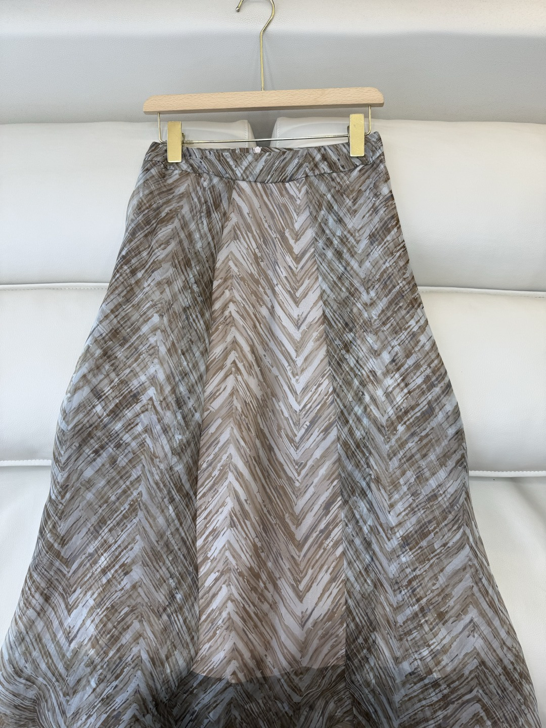 BS1153#新款半裙。BC 顶级版 100% 欧根纱 真丝印花 半裙 36/38/40/42