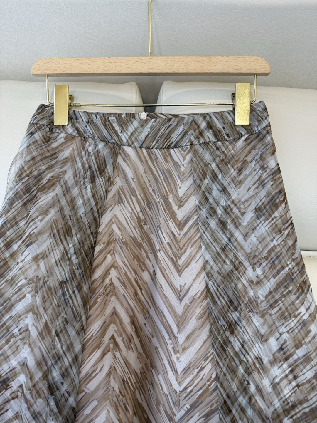 BS1153#新款半裙。BC 顶级版 100% 欧根纱 真丝印花 半裙 36/38/40/42