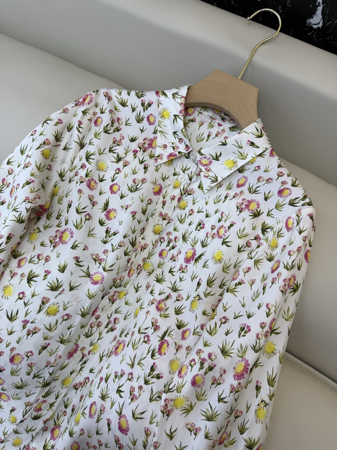 BS1139#新款衬衫。Dior 顶级版 100% 真丝 长袖衬衫 36/38/40/42