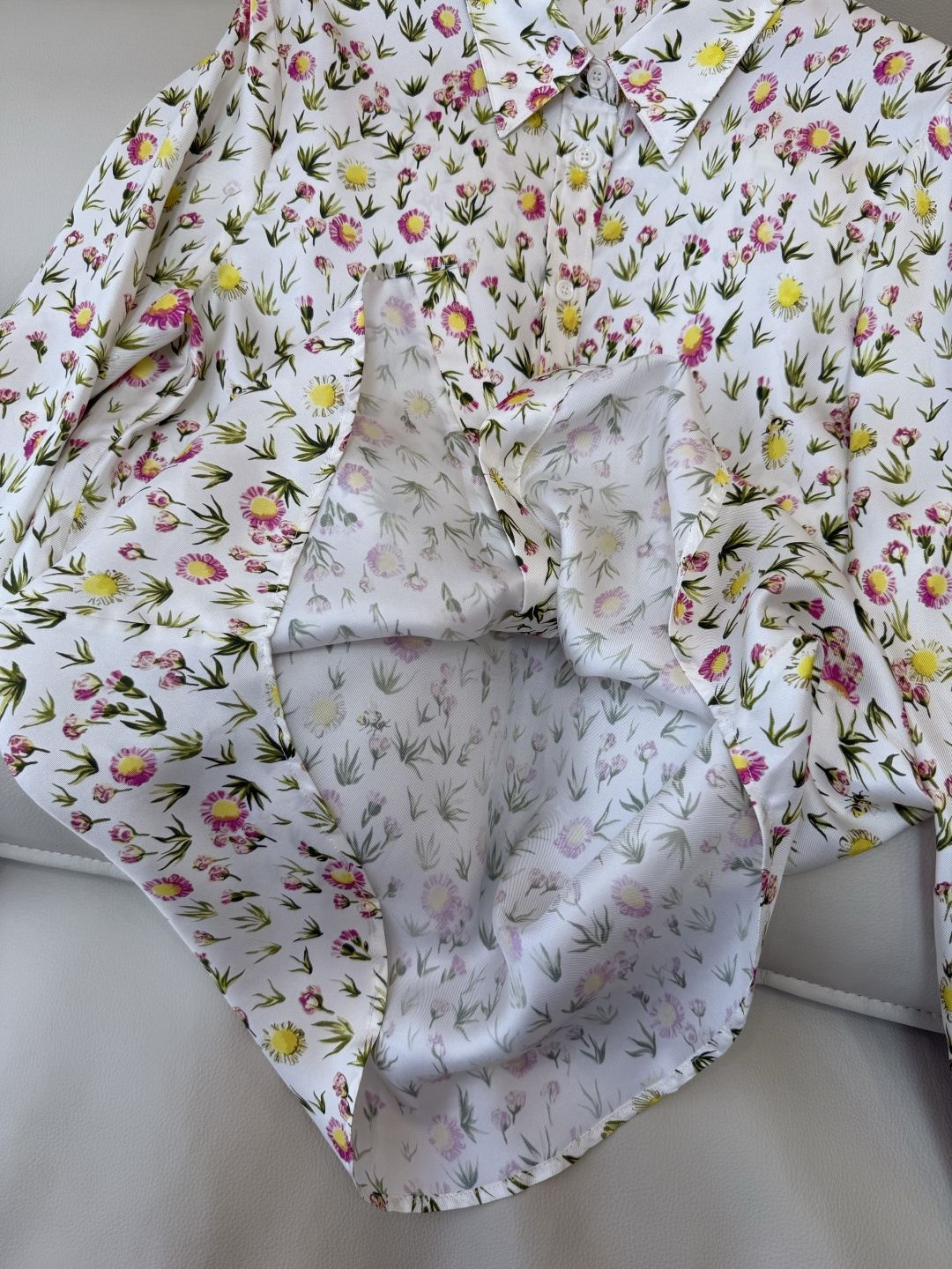 BS1139#新款衬衫。Dior 顶级版 100% 真丝 长袖衬衫 36/38/40/42