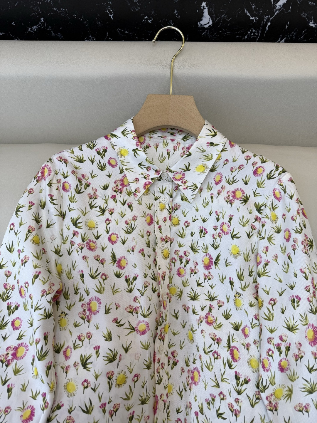 BS1139#新款衬衫。Dior 顶级版 100% 真丝 长袖衬衫 36/38/40/42