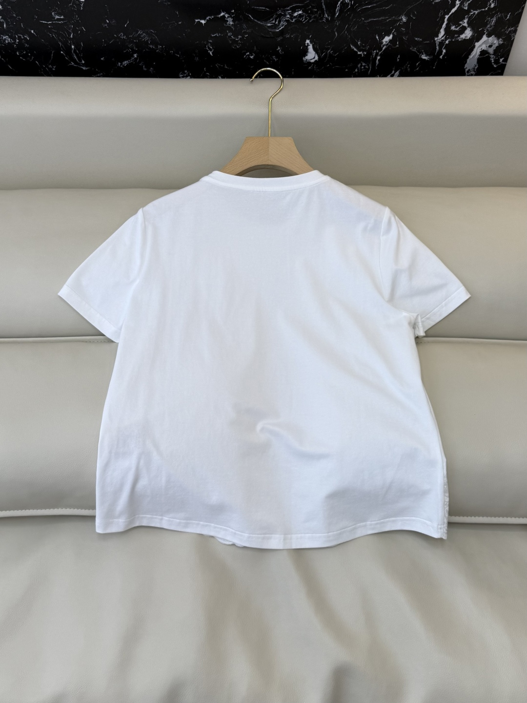 BS1167#新款上衣。Zimm 重工刺绣短袖T恤上衣 黑色 白色 SMLXL