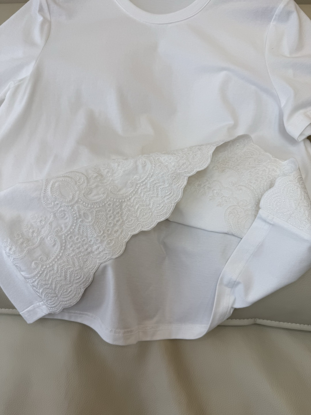 BS1167#新款上衣。Zimm 重工刺绣短袖T恤上衣 黑色 白色 SMLXL