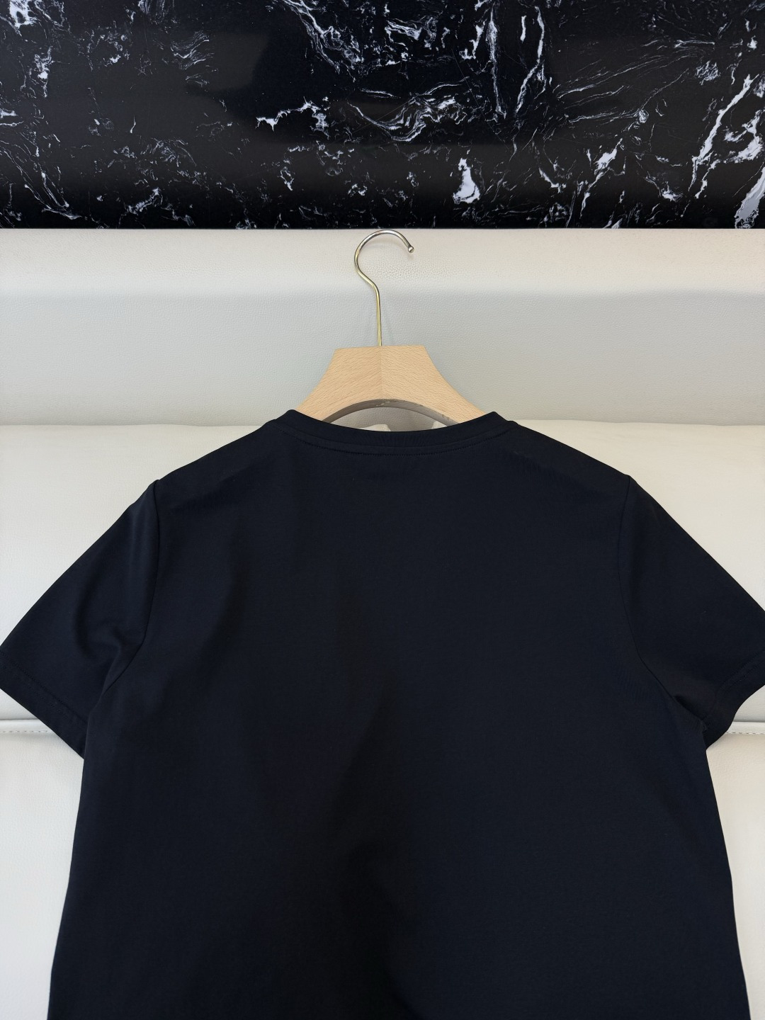 BS1167#新款上衣。Zimm 重工刺绣短袖T恤上衣 黑色 白色 SMLXL