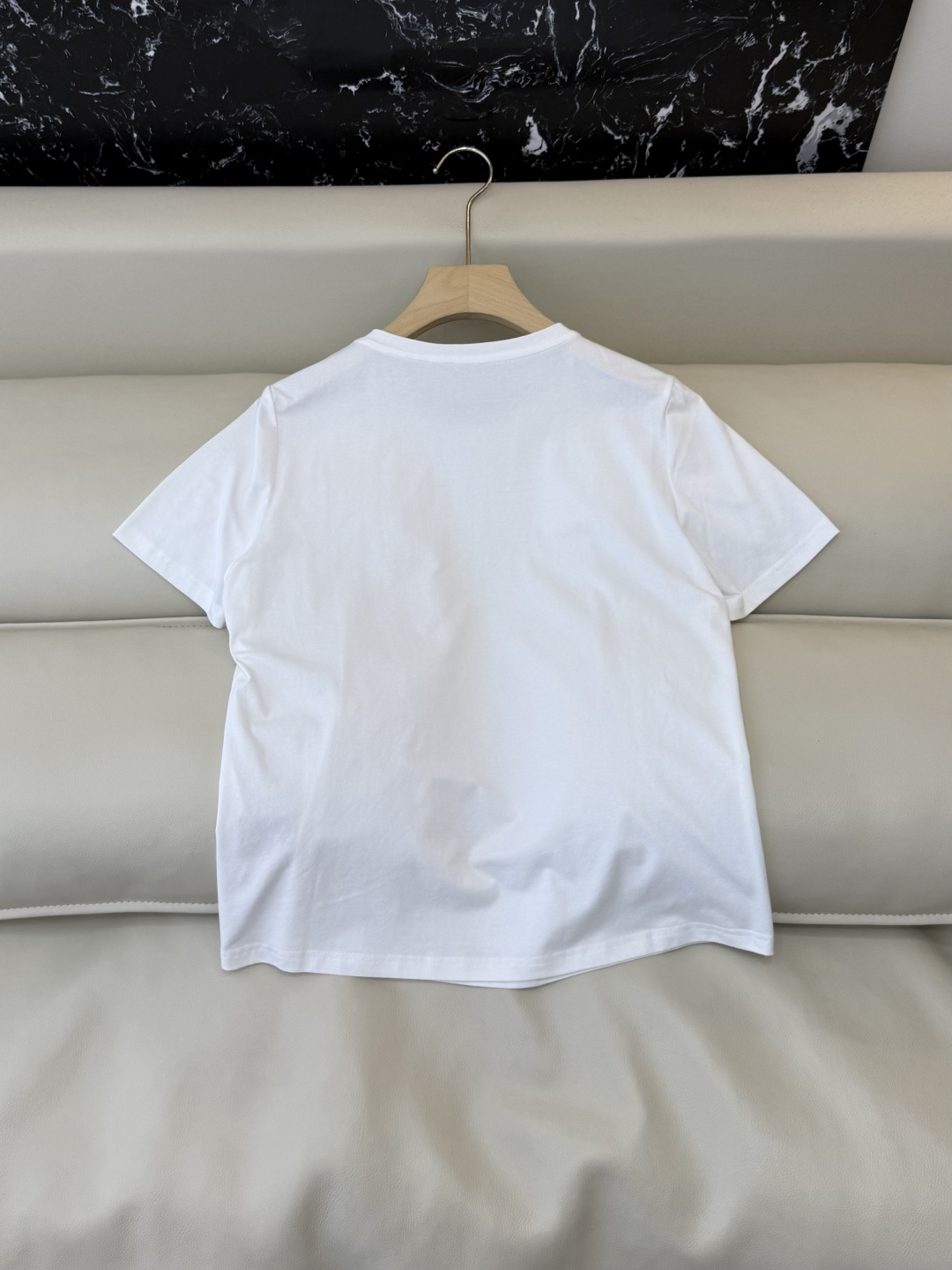 BS1157#新款上衣。Zimm 重工刺绣短袖T恤上衣 黑色 白色 SMLXL