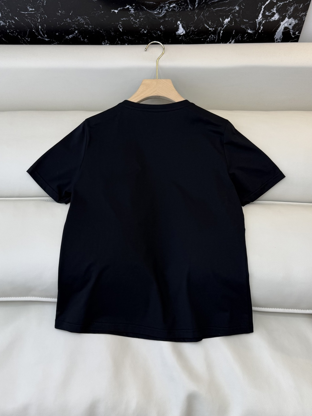 BS1157#新款上衣。Zimm 重工刺绣短袖T恤上衣 黑色 白色 SMLXL